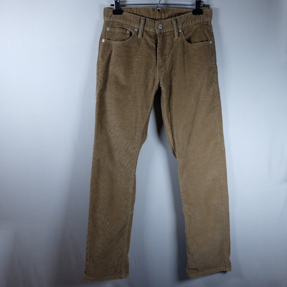 Levis 514 Corduroy Pants Mens 30x32 Dark Brown Chino Modern Straight